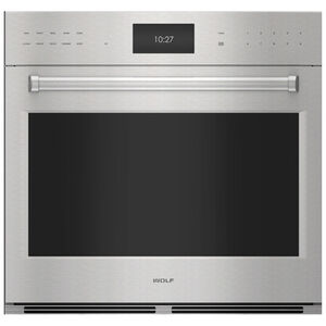 Wolf E Series 30 in. 4.7 cu. ft. Electric Smart Wall Oven with Dual Convection & Self Clean - Stainless Steel, , hires