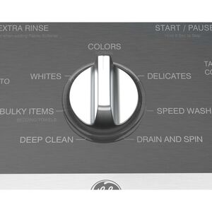 GE 27 in. 4.3 cu. ft. Top Load Washer with Stainless Steel Basket, 5-yr Limited Warranty & True Dual-Action Agitator - White, , hires