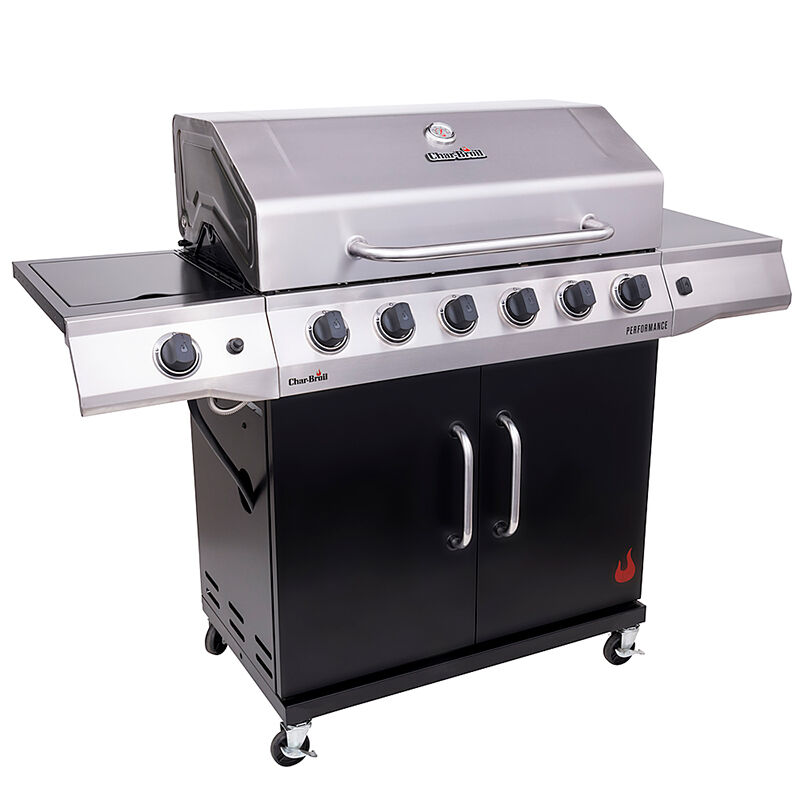 Char Broil Performance Series 6 Burner Propane Grill With Side Burner Stainless Steel P C Richard Son