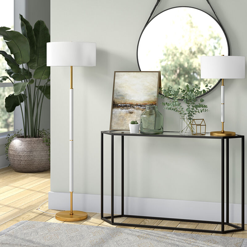 2 bulb table store lamp