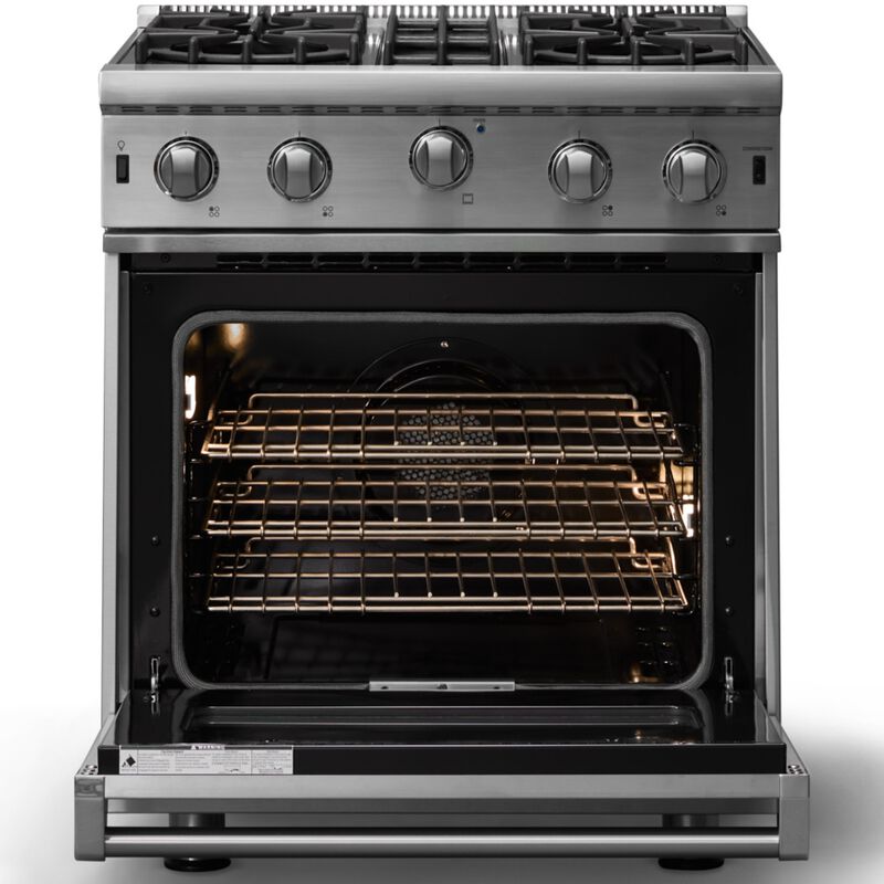 Viking 5 Series 30 in. 4 cu. ft. Standard Convection Gas Range with Open Burners - Stainless Steel, , hires