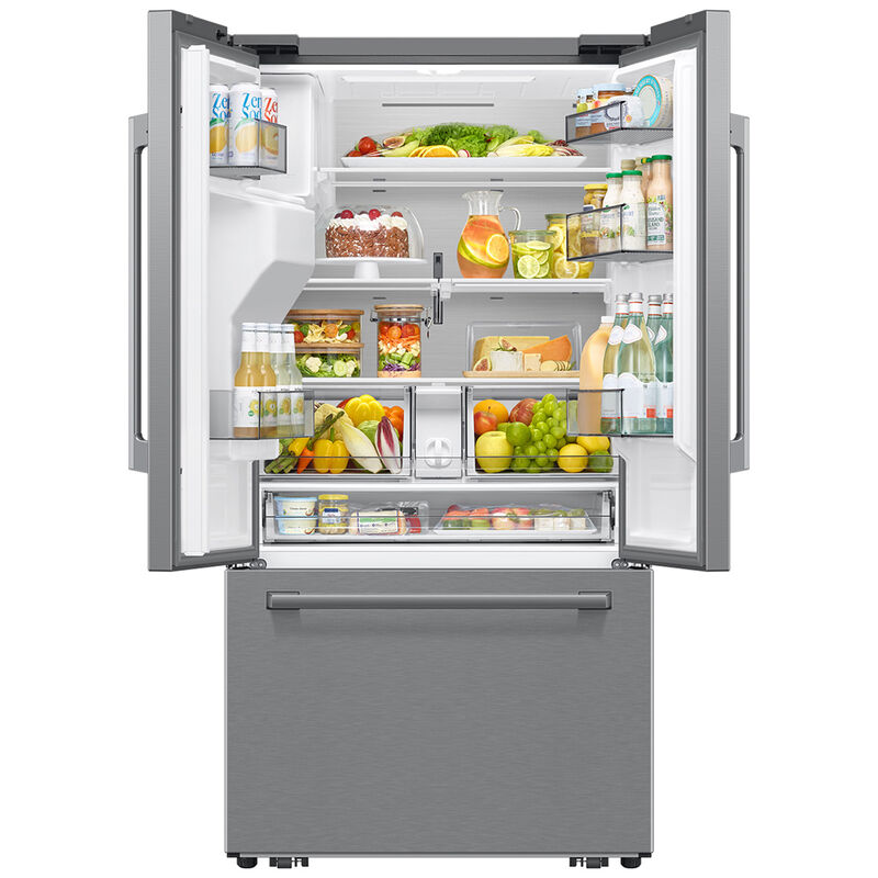 Samsung Bespoke 36 in. 28.5 cu. ft. Smart French Door Refrigerator with Ice & Water Dispenser - Fingerprint Resistant Stainless, , hires