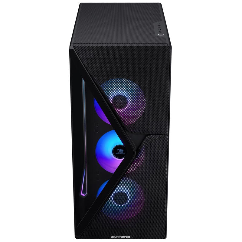 iBUYPOWER Slate Gaming Desktop with AMD Ryzen 9 9900X, 4.4 GHz, 12-Core CPU, GeForce RTX 5070Ti, 16GB VRAM GPU, 32 GB RAM, 2 TB SSD & Windows 11 Home - Black, , hires