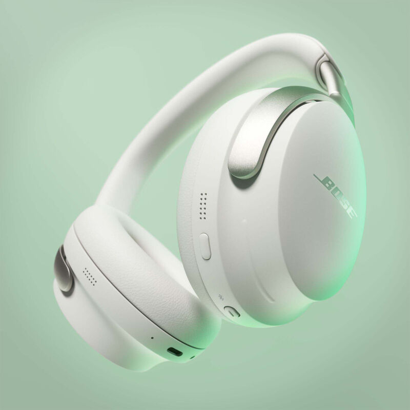 Bose - QuietComfort Ultra Wireless Noise Cancelling Over-the-Ear Headphones  - White Smoke | P.C. Richard & Son