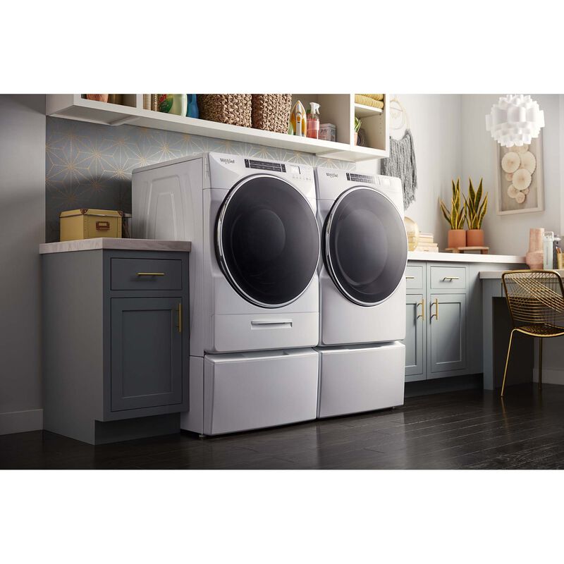 Whirlpool 27 in. 7.4 cu. ft. Stackable Gas Dryer with Sensor Dry, Sanitize & Steam Cycle - White, , hires
