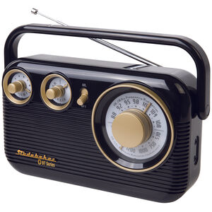 Studebaker Portable AM/FM Radio with Blutooth, , hires