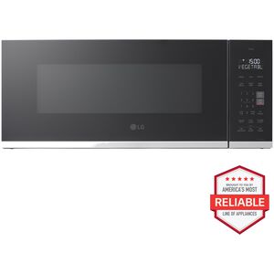 LG 30 in. 1.3 cu. ft. 1000W Low Profile Smart Over-the-Range Microwave with 400 CFM - PrintProof Stainless Steel, , hires