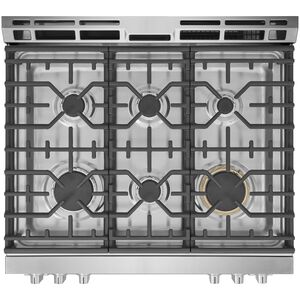 Frigidaire Professional 30 in. 6.0 cu. ft. Smart Air-Fry True European Convection Steam Oven Gas Range with 6 Sealed Burners & Griddle - Stainless Steel, , hires