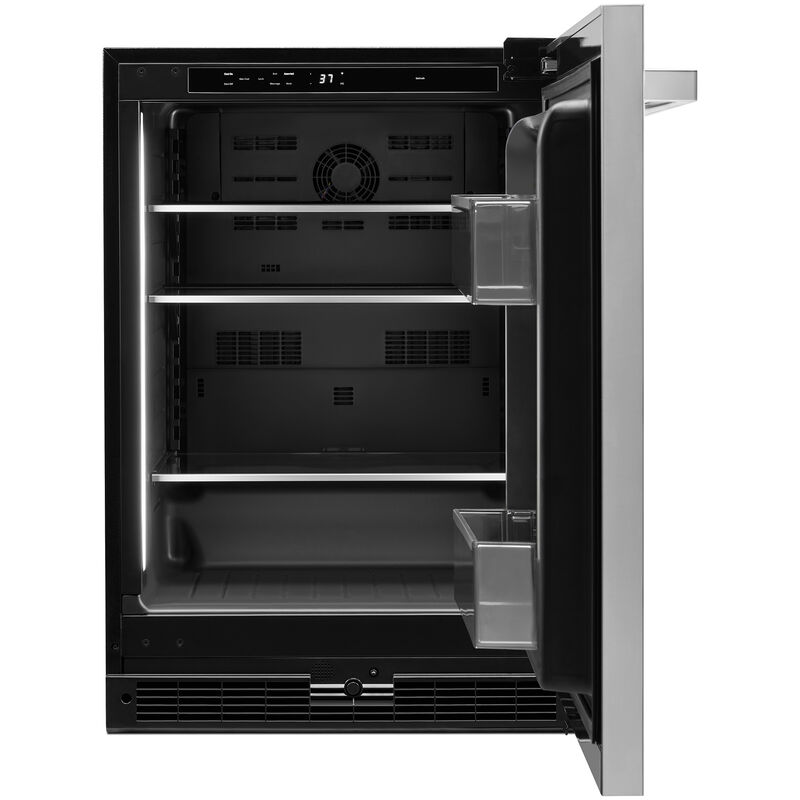 JennAir Noir 24 in. 5 cu. ft. Built-In Undercounter Refrigerator - Stainless Steel, , hires
