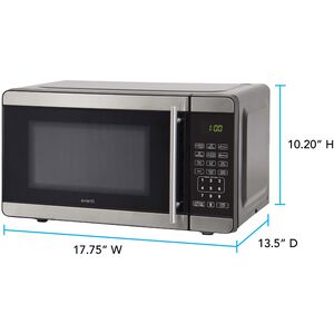 Avanti 18 in. 0.7 cu. ft. 700W Countertop Microwave - Stainless Steel, Stainless Steel, hires