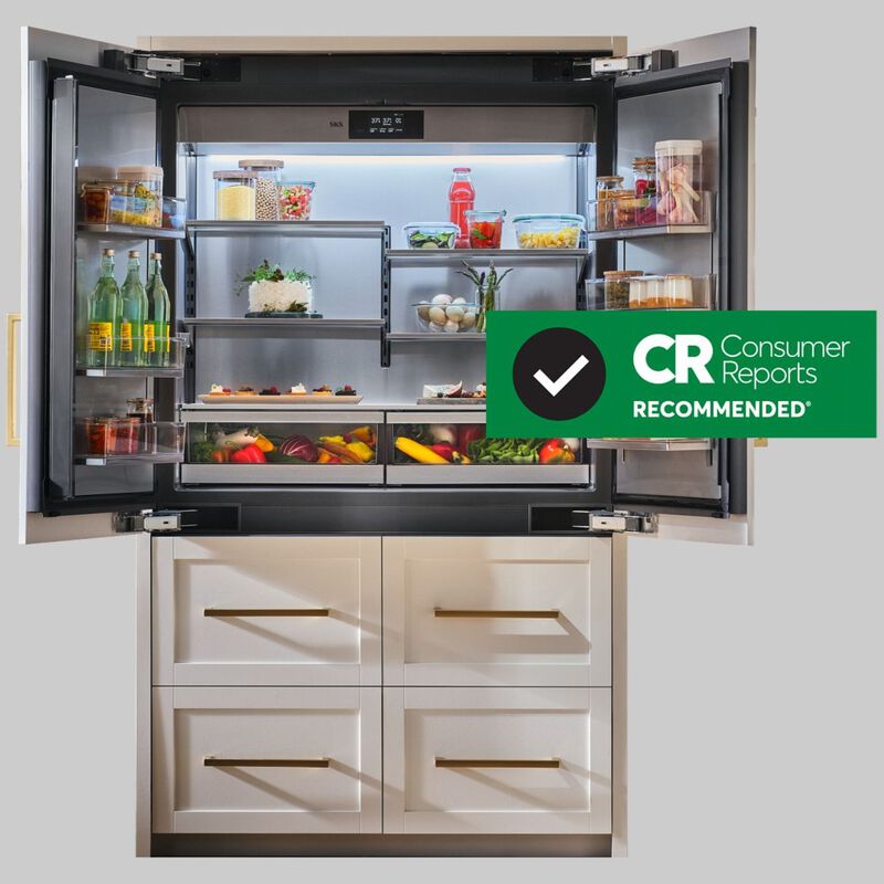 SKS 48 in. 26 cu. ft. Built-In Smart Counter Depth 6-Door French Door Refrigerator with Internal Water Dispenser - Custom Panel Ready, , hires