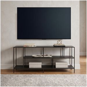 Preston & Cole Malachi 55" Wide TV Stand for TVs up to 60" - Blackened Bronze, , hires
