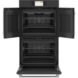 Cafe Professional Series 30 in. 10 cu. ft. Smart Top Control Electric Double Wall Oven with True European Convection - Matte Black, Matte Black, hires