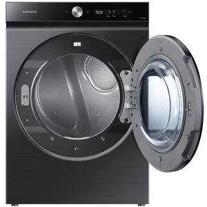Samsung Bespoke 27 in. 7.6 cu ft. Smart Stackable Gas Dryer with Super Speed Dry, AI Smart Dial, Sensor Dry, Sanitize & Steam Cycle - Brushed Black, Brushed Black, hires
