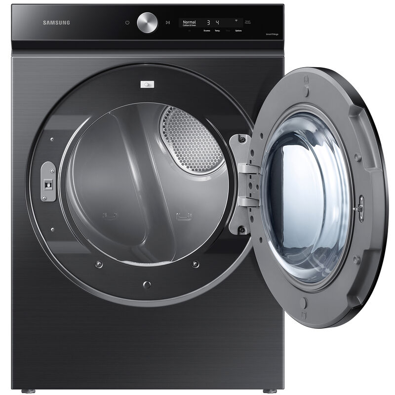Samsung Bespoke 27 in. 7.6 cu ft. Smart Stackable Gas Dryer with Super Speed Dry, AI Smart Dial, Sensor Dry, Sanitize & Steam Cycle - Brushed Black, Brushed Black, hires