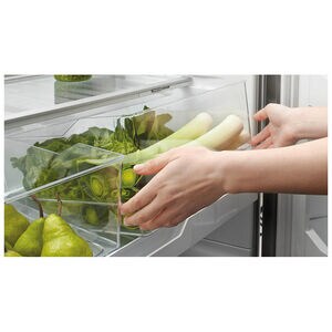 Fisher & Paykel Series 5 31 in. 17.5 cu. ft. Smart Counter Depth Bottom Freezer Refrigerator - Stainless Steel, , hires