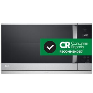 LG 30 in. 2.1 cu. ft. Over-the-Range Microwave with 10 Power Levels, 400 CFM & Sensor Cooking Controls - Print Proof Stainless Steel, PrintProof Stainless Steel, hires