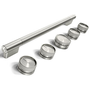 KitchenAid Handle and Knob Hardware Accessory Kit for 30 in. Commercial-Style Gas Range - Stainless Steel, , hires