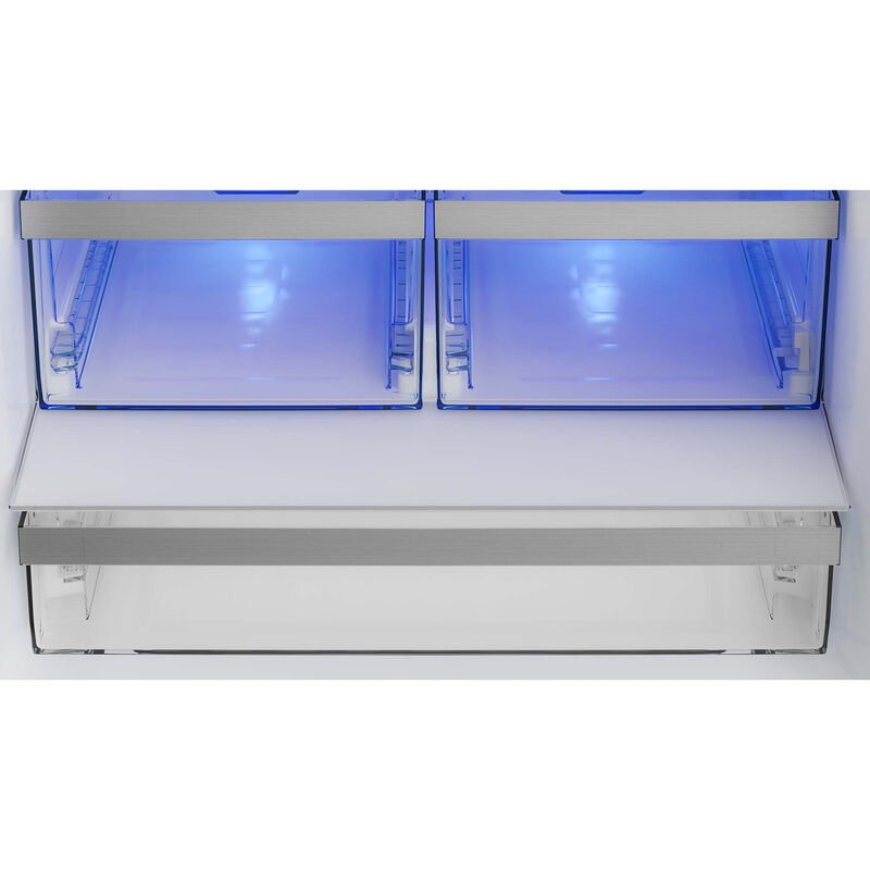 Blomberg 30 in. 16.1 cu. ft. Counter Depth Garage-Ready French Door Refrigerator - Stainless Steel, , hires