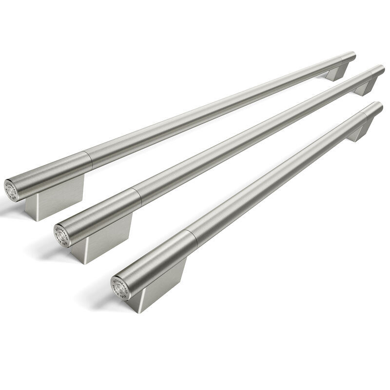 KitchenAid Handle Hardware Accessory Kit for 36 in. Built-In French Door Bottom Mount Refrigerators - Stainless Steel, Stainless Steel, hires