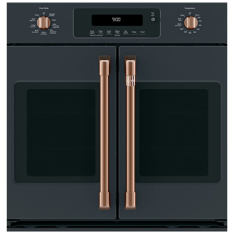 Cafe Handle Kit for French Door Wall Ovens - Brushed Copper, , hires