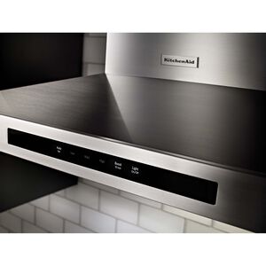 KitchenAid 30 in. Canopy Pro Style Range Hood with 3 Speed Settings,Convertible Venting & 2 LED Lights - Stainless Steel, , hires