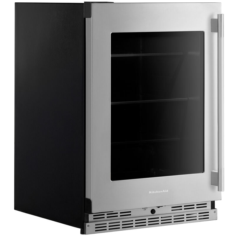 KitchenAid 24 in. 5.2 cu. ft. Undercounter Refrigerator - Stainless Steel with PrintShield Finish, , hires