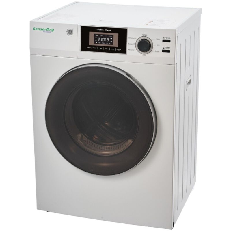 Equator Premium Compact 24 in. 3.1 cu. ft. Stackable Electric Dryer with Sensor Dry & Sanitize Cycle - White, , hires