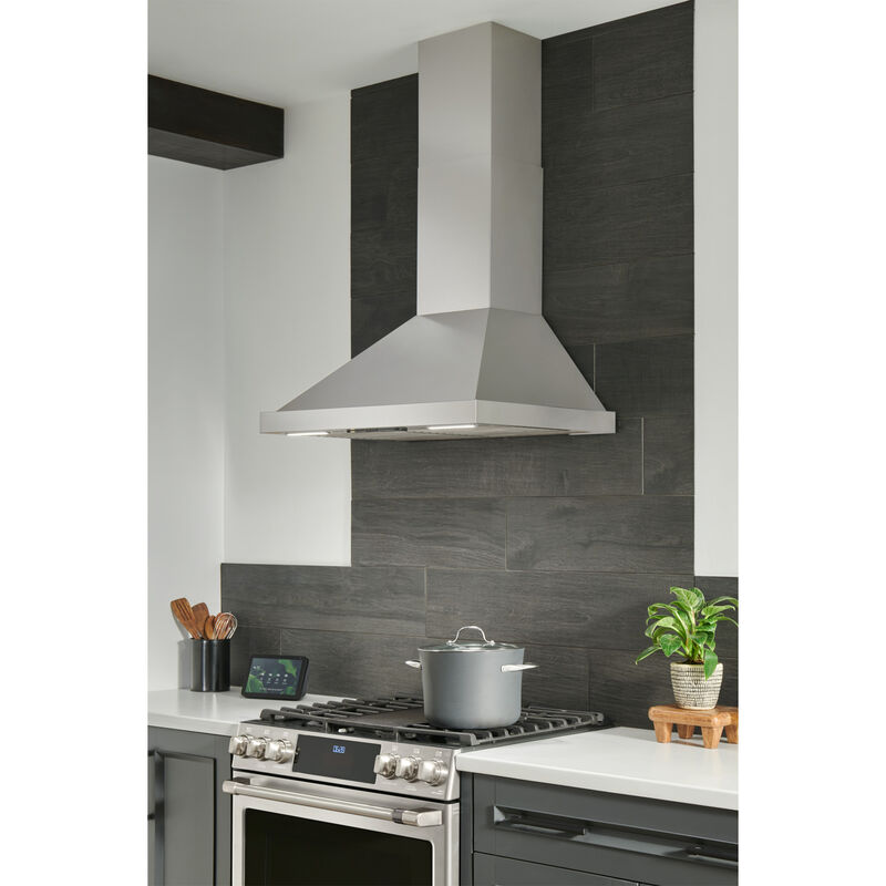 Best WCP1 Series 36 in. Smart Convertible Chimney Style Range Hood with 650 CFM, 4 Fan Speeds & 2 LED Lights - Stainless Steel, , hires