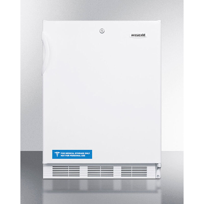 Summit AccuCold 24 in. 5.5 cu. ft. ADA Complaint Undercounter Refrigerator - White, , hires