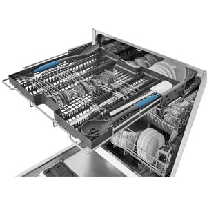 Frigidaire 24 in. Top Control Dishwasher with 49 dBa Sound Level, 3rd-Rack & EvenDry - Stainless Steel, , hires