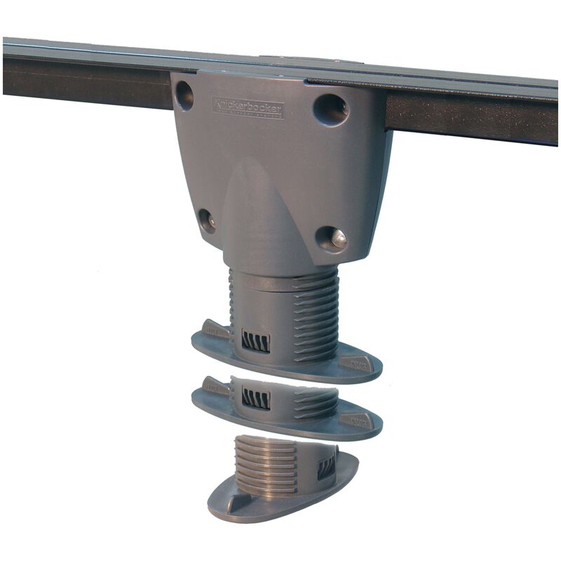 Knickerbocker Adjustable (F,Q,K,CK) Center Support/Replacement Slat System - Black, , hires