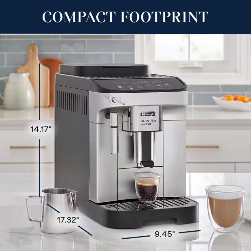 De Longhi Magnifica Evo Espresso Machine - Silver Black | P.C.