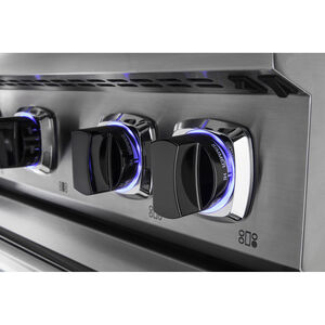 Viking 7 Series 48 in. 4.0 cu. ft. Convection Double Oven Freestanding Gas Range with 6 Sealed Burners & Griddle - Slate Blue, , hires