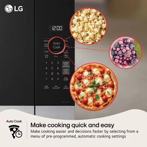 LG 20 in. 1.1 cu. ft. 900W Countertop Microwave - Black, , hires