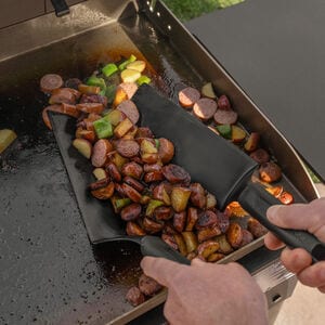 Blackstone Omnivore 28 in. 2-Burner Liquid Propane Gas Flat Top Griddle with Side Tables and 524 sq. in. Cooking Surface - Black, , hires