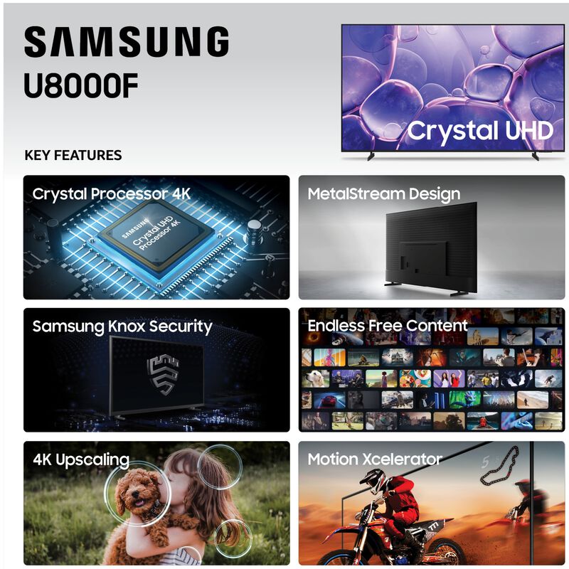 Samsung - 85" Class U8000H LED 4K UHD Smart Tizen TV, , hires