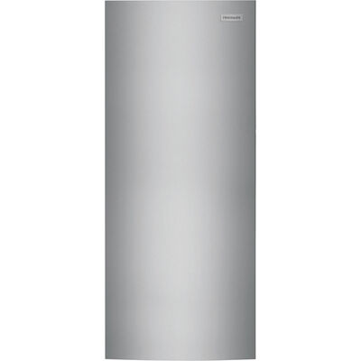 Frigidaire 28 in. 15.5 cu. ft. Upright Freezer With Adjustable Shelves & Knob Control - Brushed Steel | FFFU16F2VV