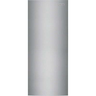 Frigidaire 28 in. 15.5 cu. ft. Garage-Ready Upright Freezer with Adjustable Shelves - Brushed Steel | FFFU16F2VV