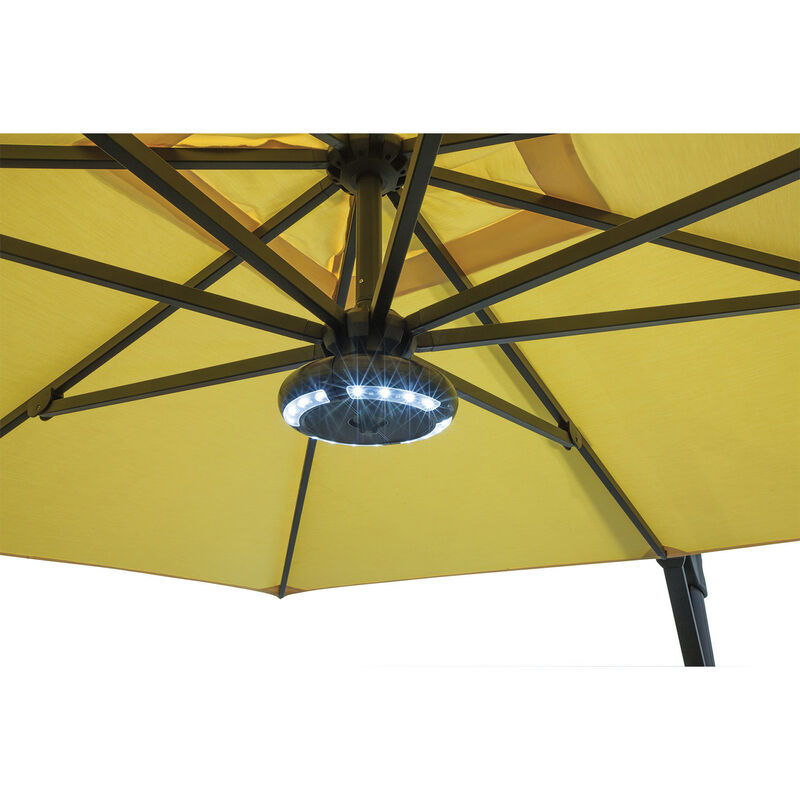 SimplyShade Luna Round Umbrella Light with Bluetooth Speaker-Bronze, , hires