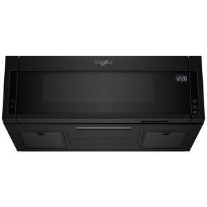 Whirlpool 30 in. 1.1 cu. ft. 1000W Low Profile Over-the-Range Microwave with 400 CFM - Black, Black, hires