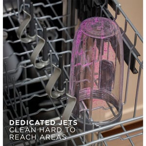 GE 24 in. Top Control Flush-Mount Dishwasher with 47 dBa Sound Level, 3rd-Rack & Dry Boost - Fingerprint Resistant Stainless, Fingerprint Resistant Stainless, hires