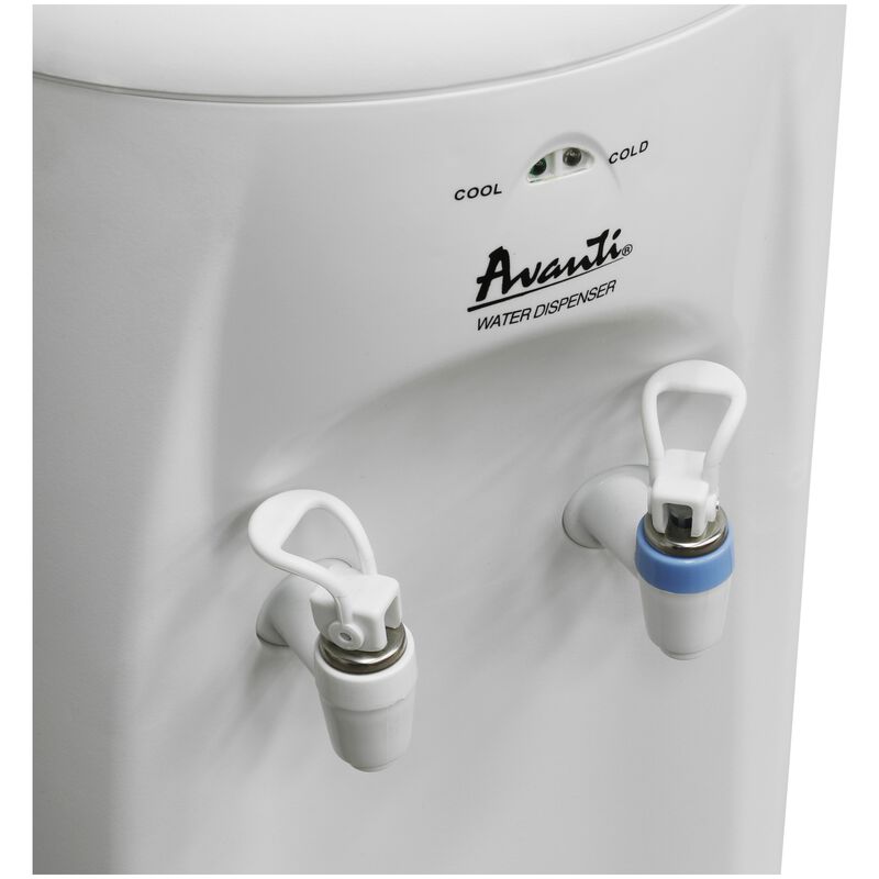 Avanti 12" Cold & Room Temperature Water Dispenser - White, , hires