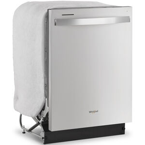 Whirlpool 24 in. Top Control Dishwasher with 55 dBa Sound Level - Fingerprint Resistant Stainless, , hires