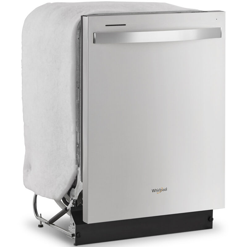 Whirlpool 24 in. Top Control Dishwasher with 55 dBa Sound Level - Fingerprint Resistant Stainless, , hires