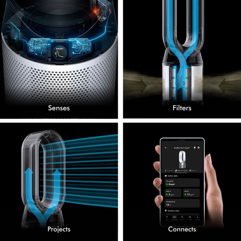 Dyson Purifier Hot+Cool HP1 - Black / Nickel, , hires