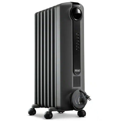 De'Longhi 28 in. Radiant Electric Heater with 3 Heat Settings & Overheat Shut Off - Dark Gray | TRLS0715EL