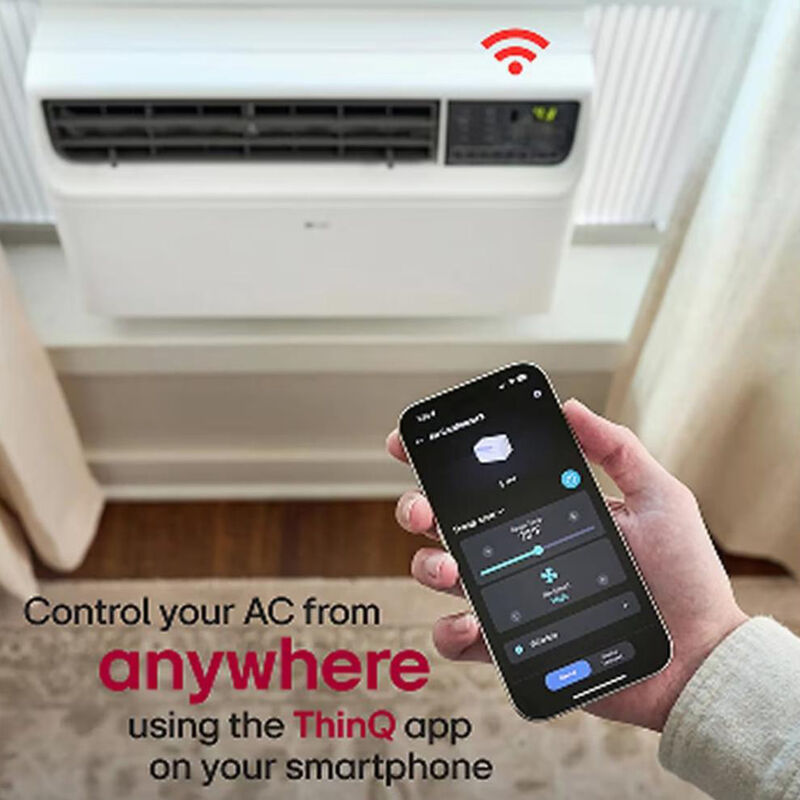 LG 8,500 BTU 115V Smart Energy Star Window/Wall Air Conditioner with Inverter, 3 Fan Speeds, Sleep Mode & Remote Control - White, , hires