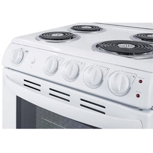 Summit 24 in. 2.9 cu. ft. Electric Range with Coil Burners - White, , hires
