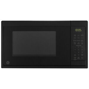GE 19 in. 0.9 cu.ft Countertop Microwave with 10 Power Levels - Black, Black, hires